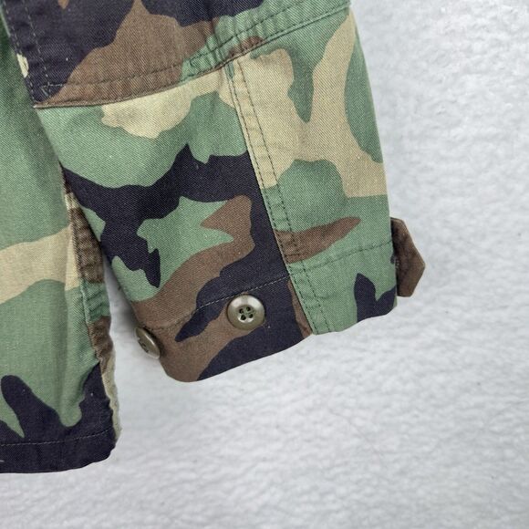 USMC Military Camouflage Jacket Men’s Small Woodland Camo Twill BDU Combat Field - Picture 12 of 14